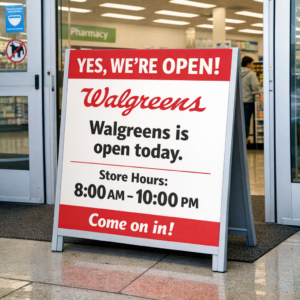 is walgreens open today